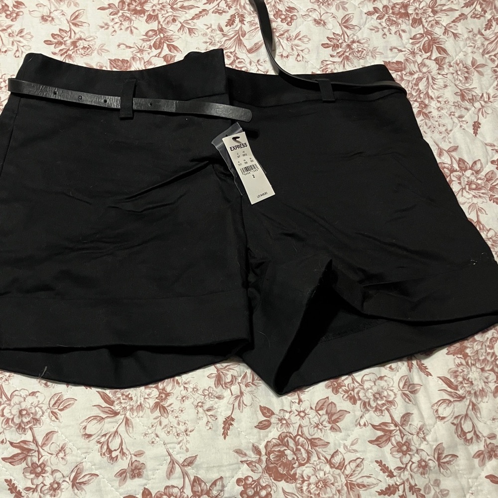 Express High Waist Black Women's Shorts